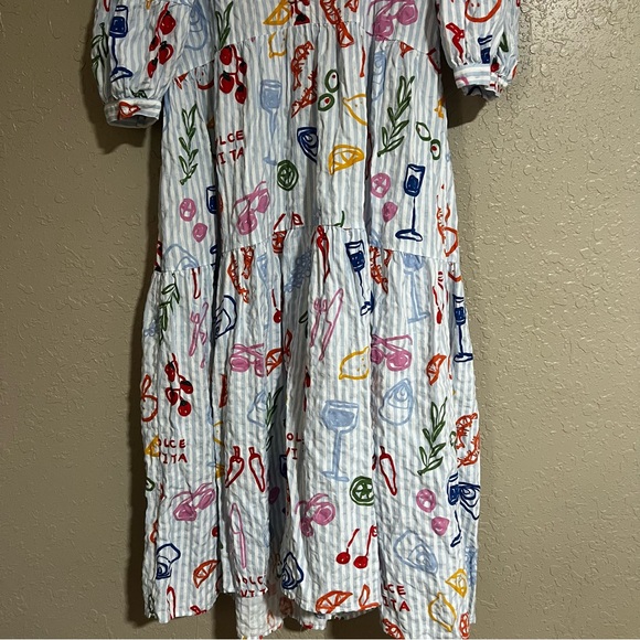 Anthropologie The Carolita Printed Tiered Shirt Dress: Jordan Nickson Edition - Picture 3 of 6